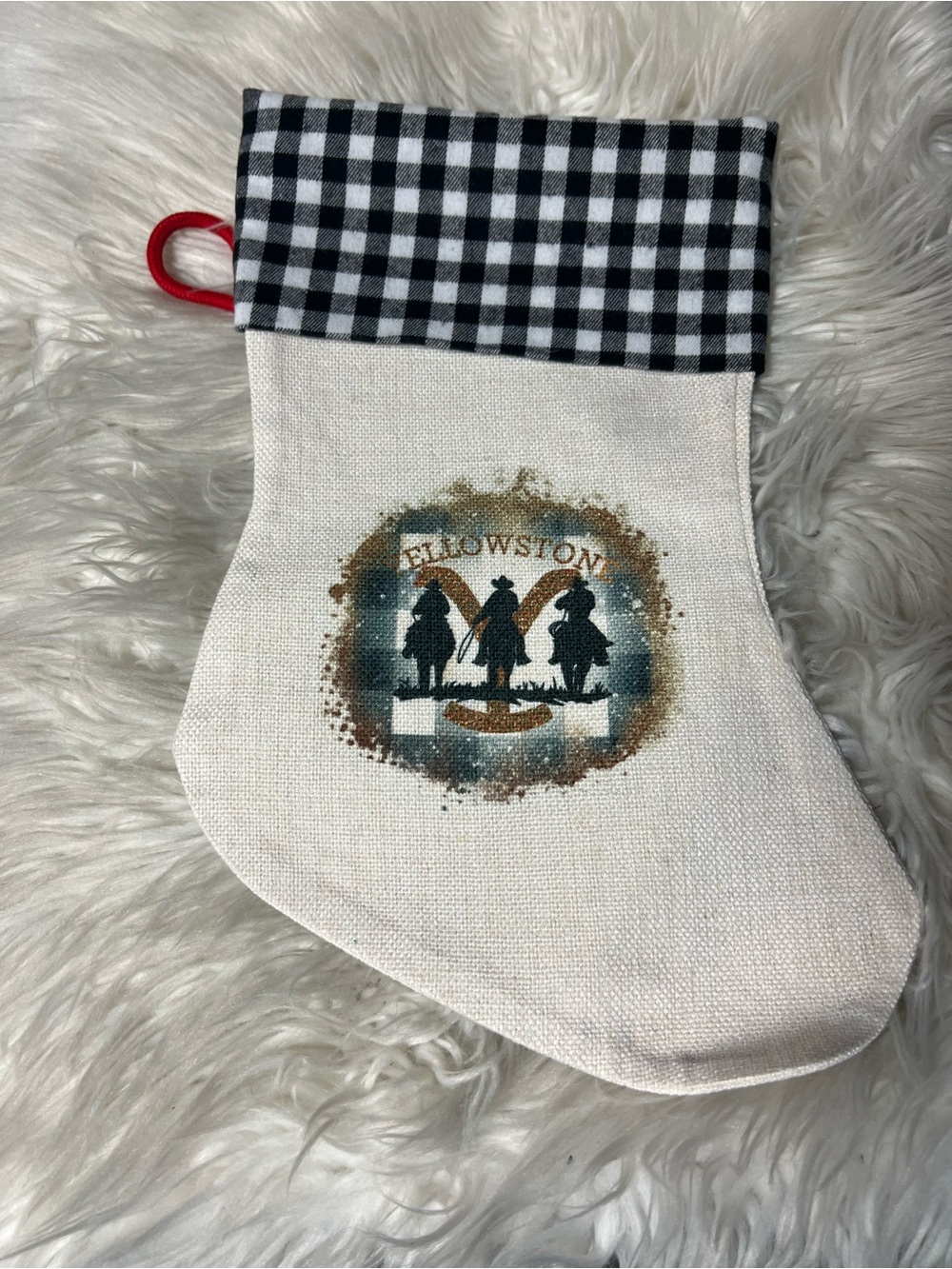 Brand new yellowstone Christmas stocking
